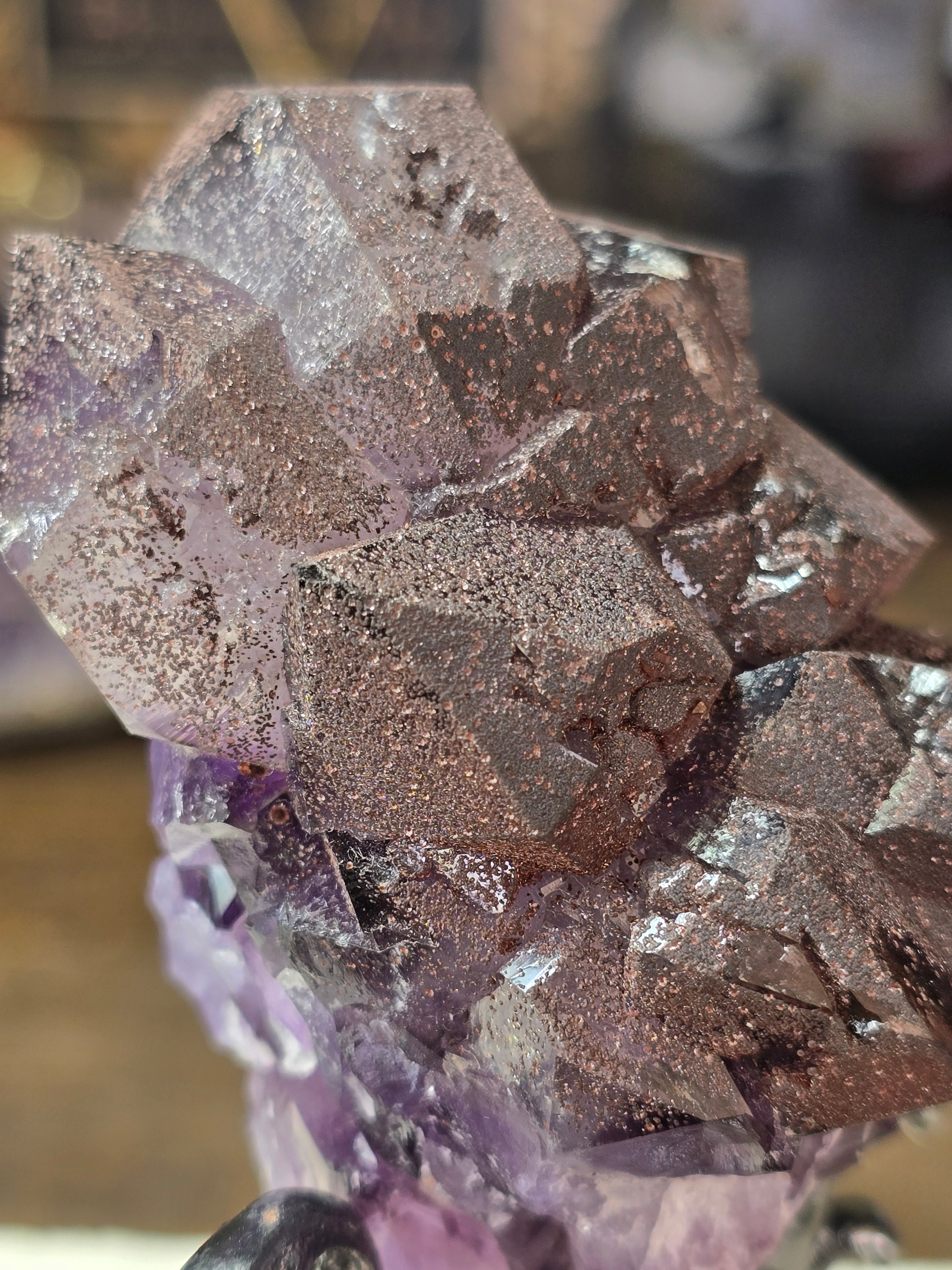 Australian Iron Coated Amethyst Specimen