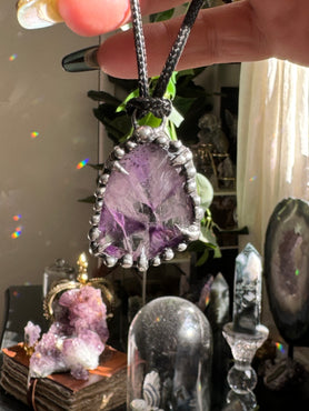 Rare Trapiche Amethyst Pendant