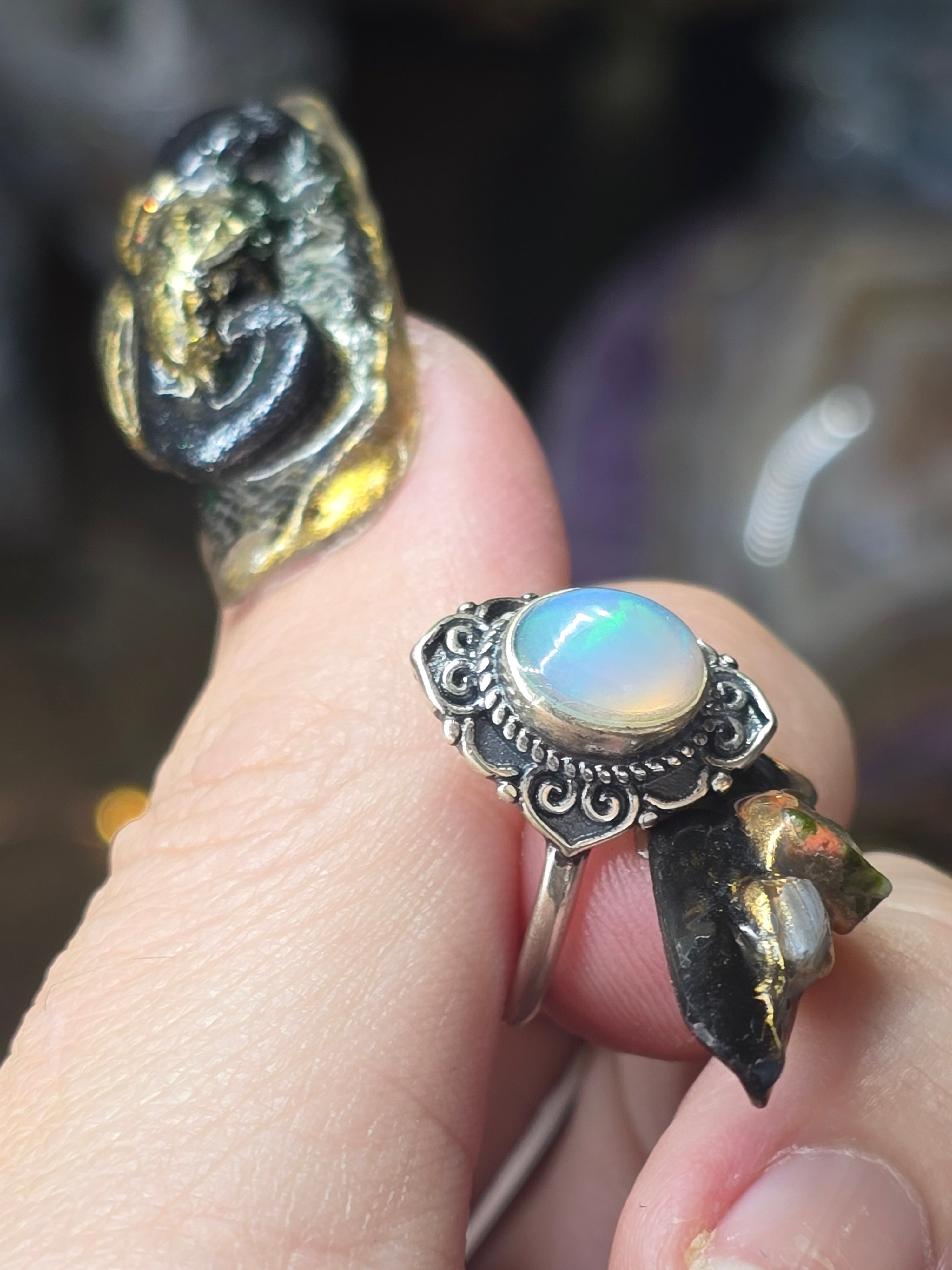 Ethiopian Opal Adustable Sterling Silver