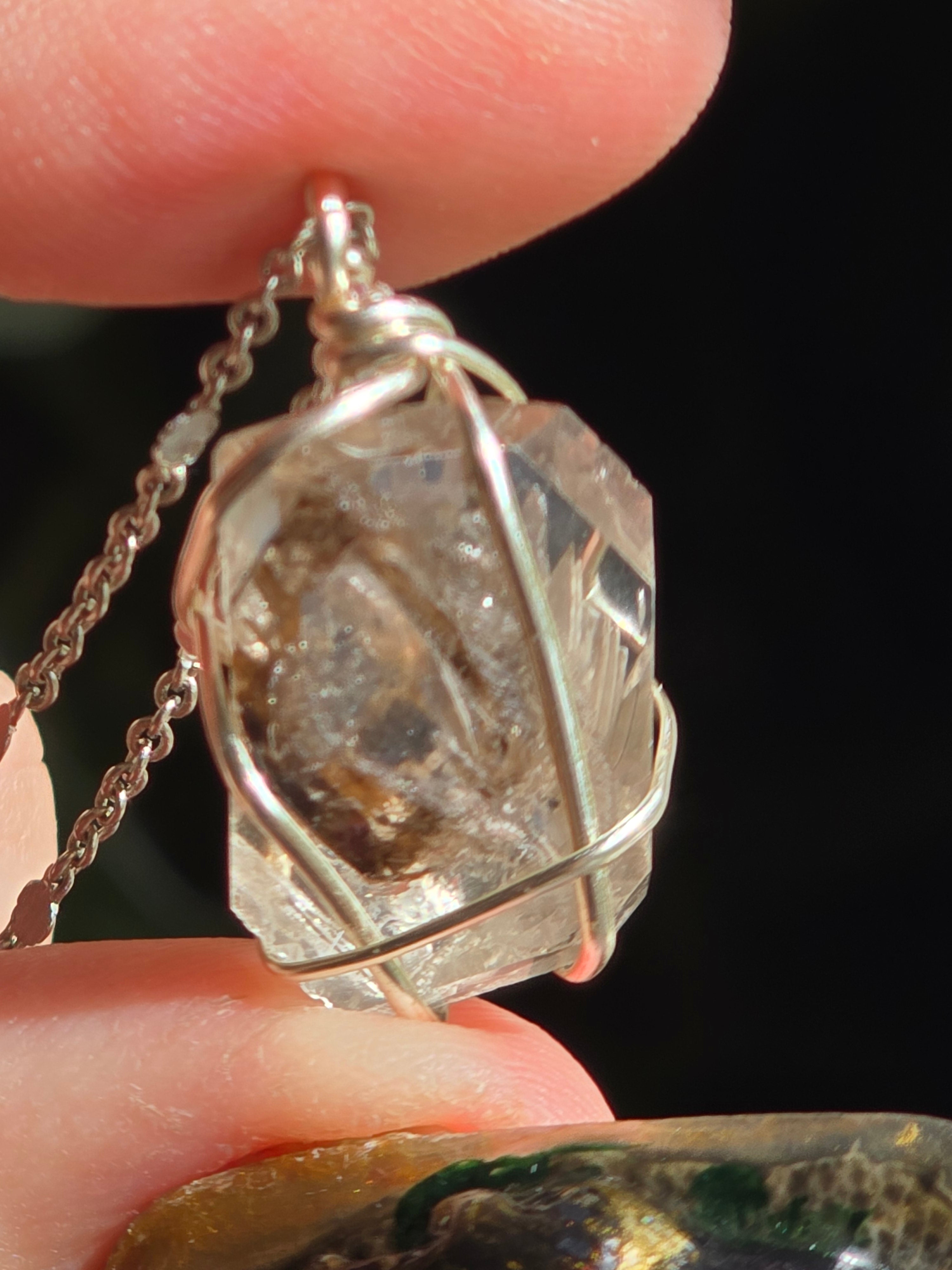 Phantom Inclusion Pakimer Diamond Necklace