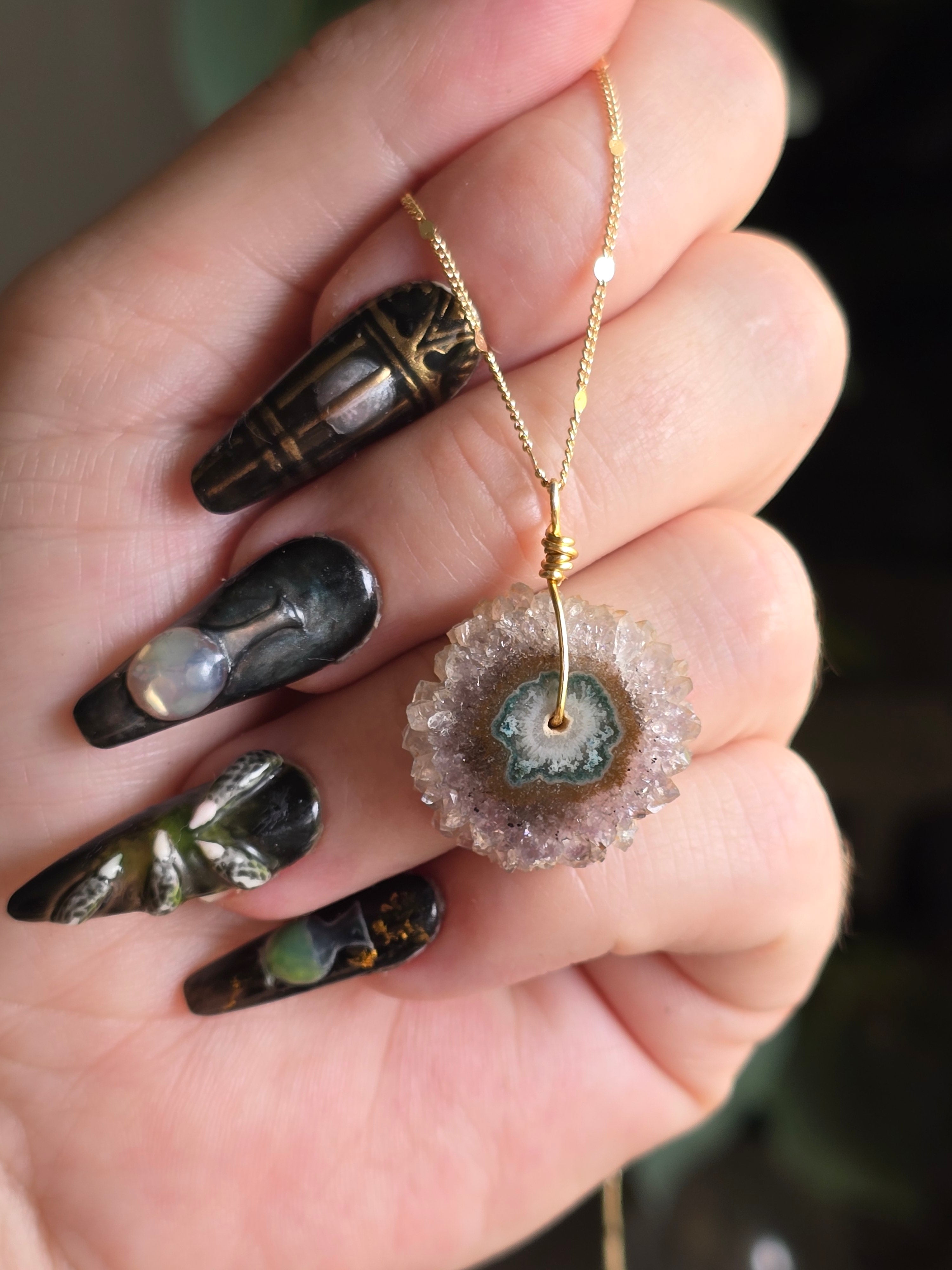 Amethyst Stalactite Necklace