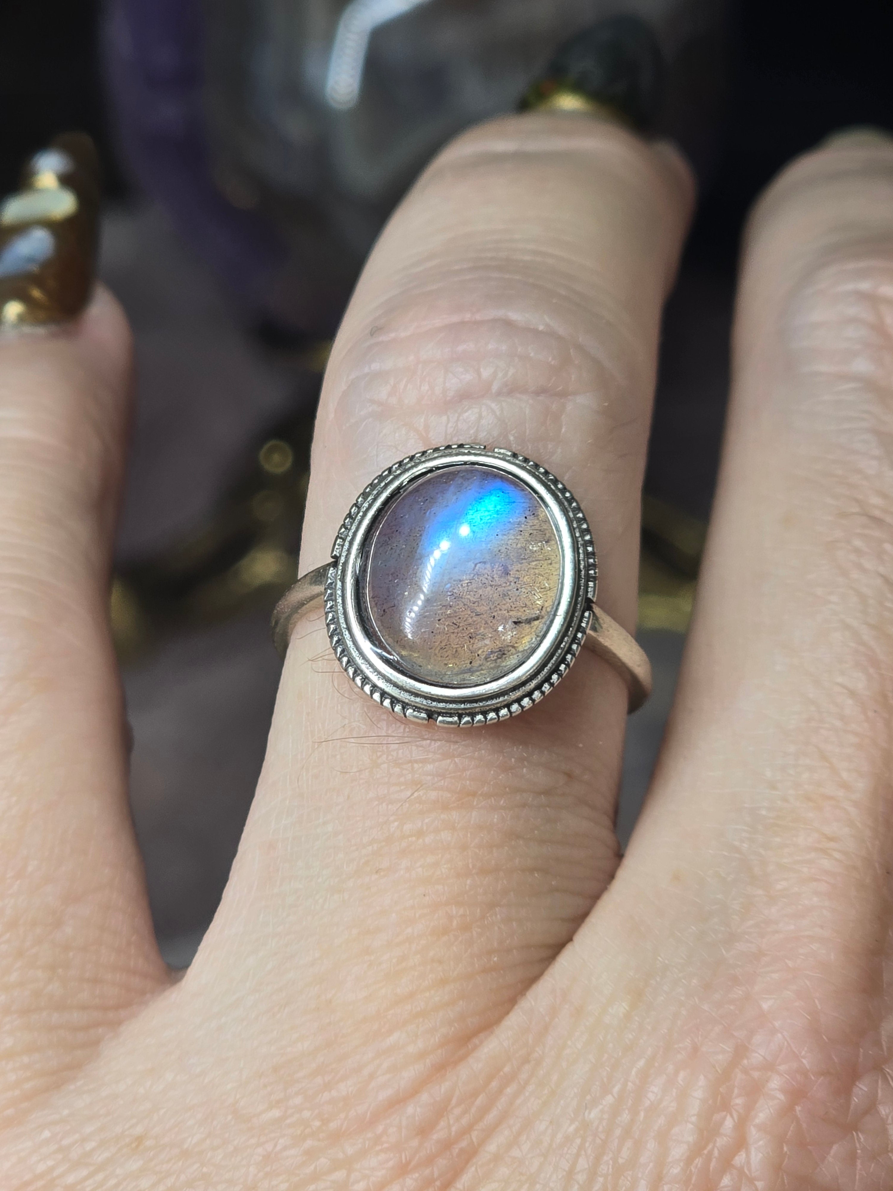 Labradorite Adustable Ring | Sterling Silver