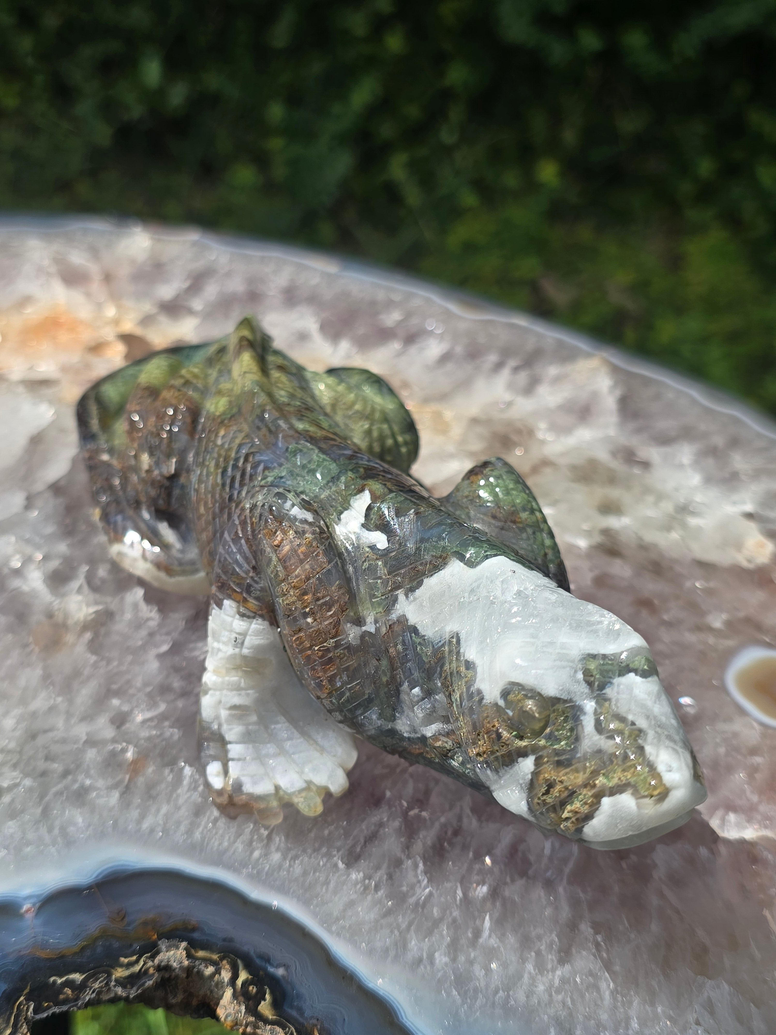 Moss Agate Lizard #4