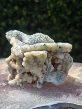 Moss Agate Snake Geode