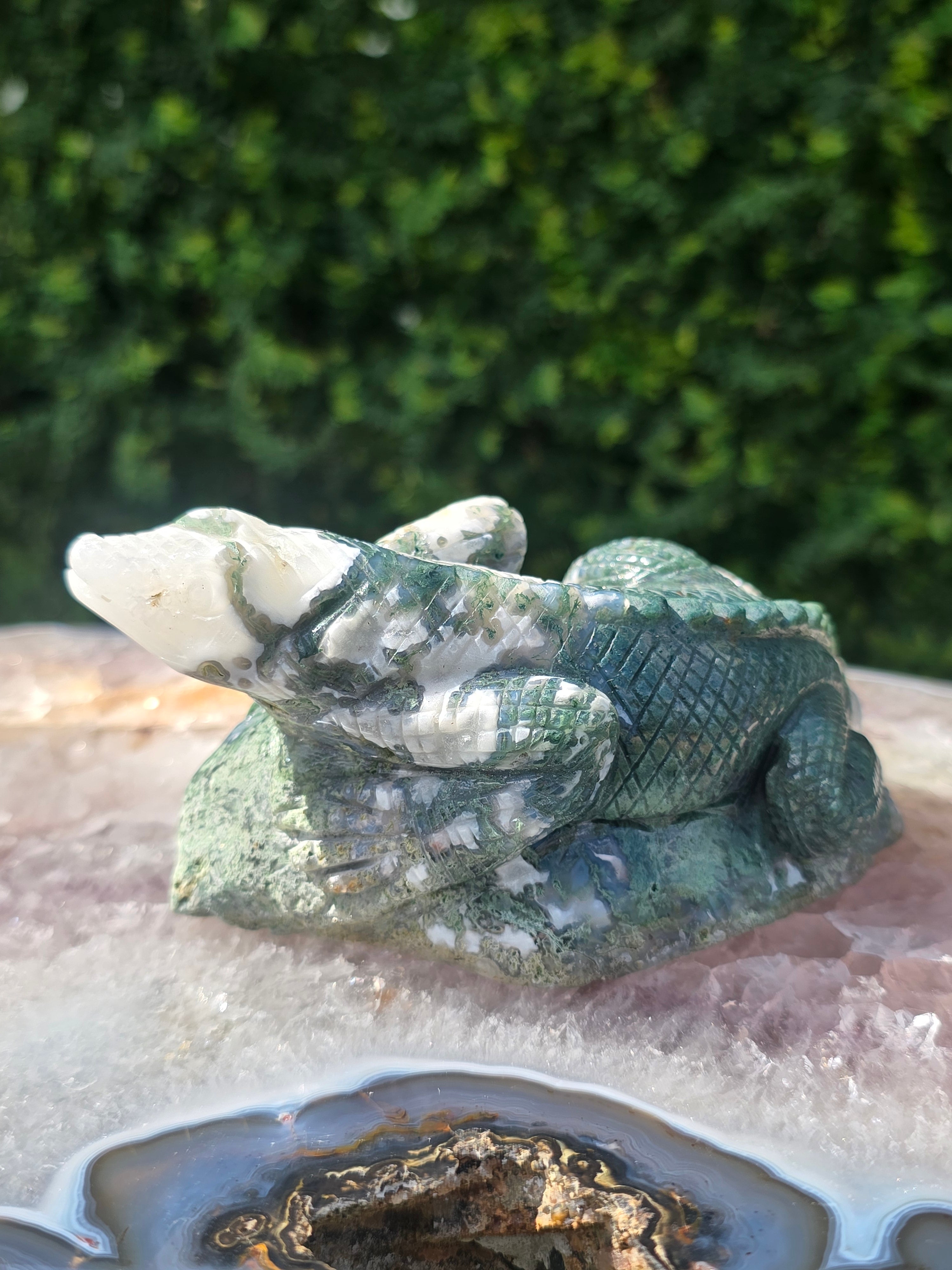 Moss Agate Lizard #2