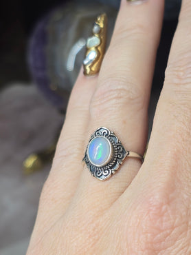 Ethiopian Opal Adustable Sterling Silver