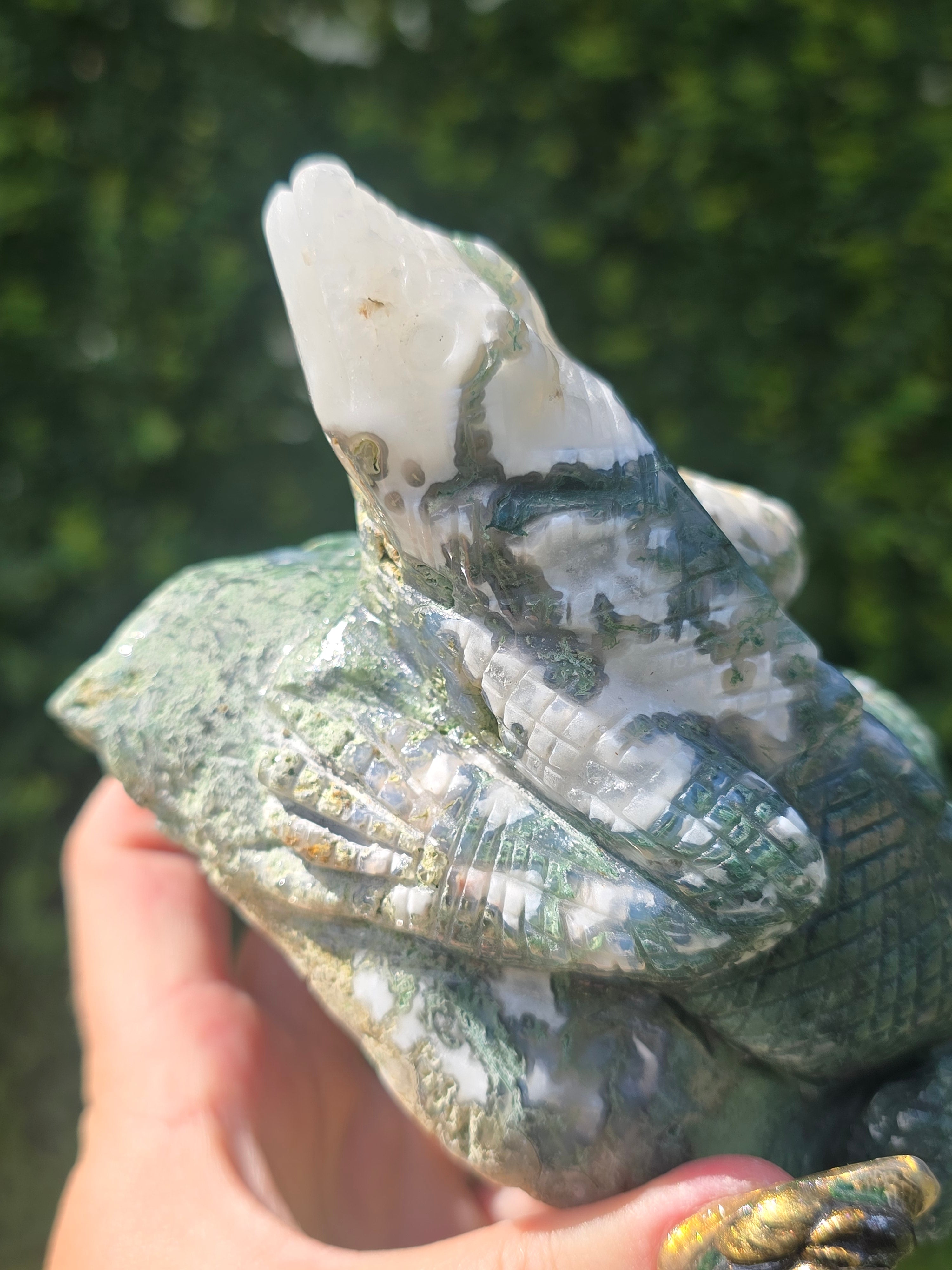 Moss Agate Lizard #2