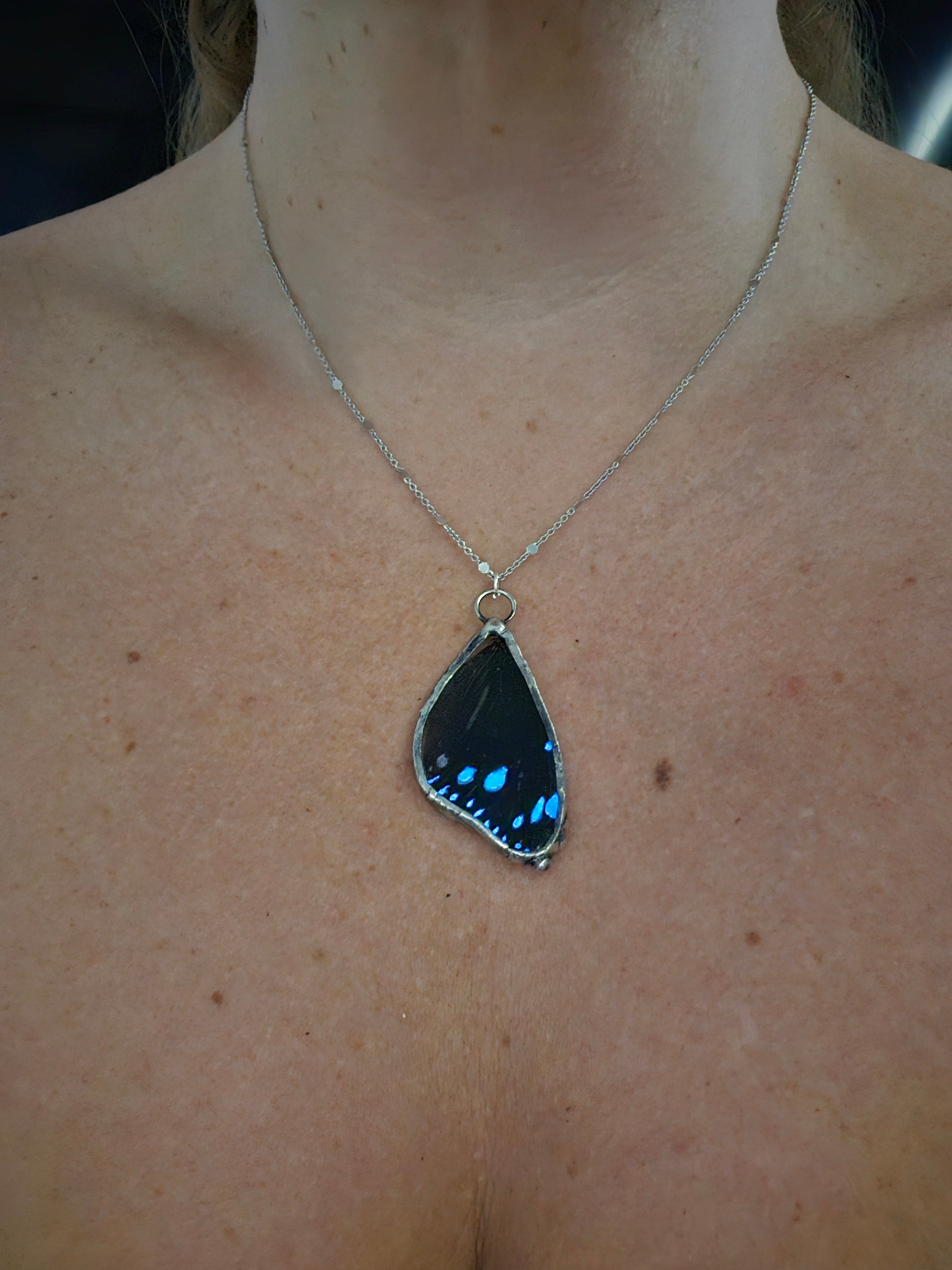 Real Butterfly Necklace | Glow in the Dark