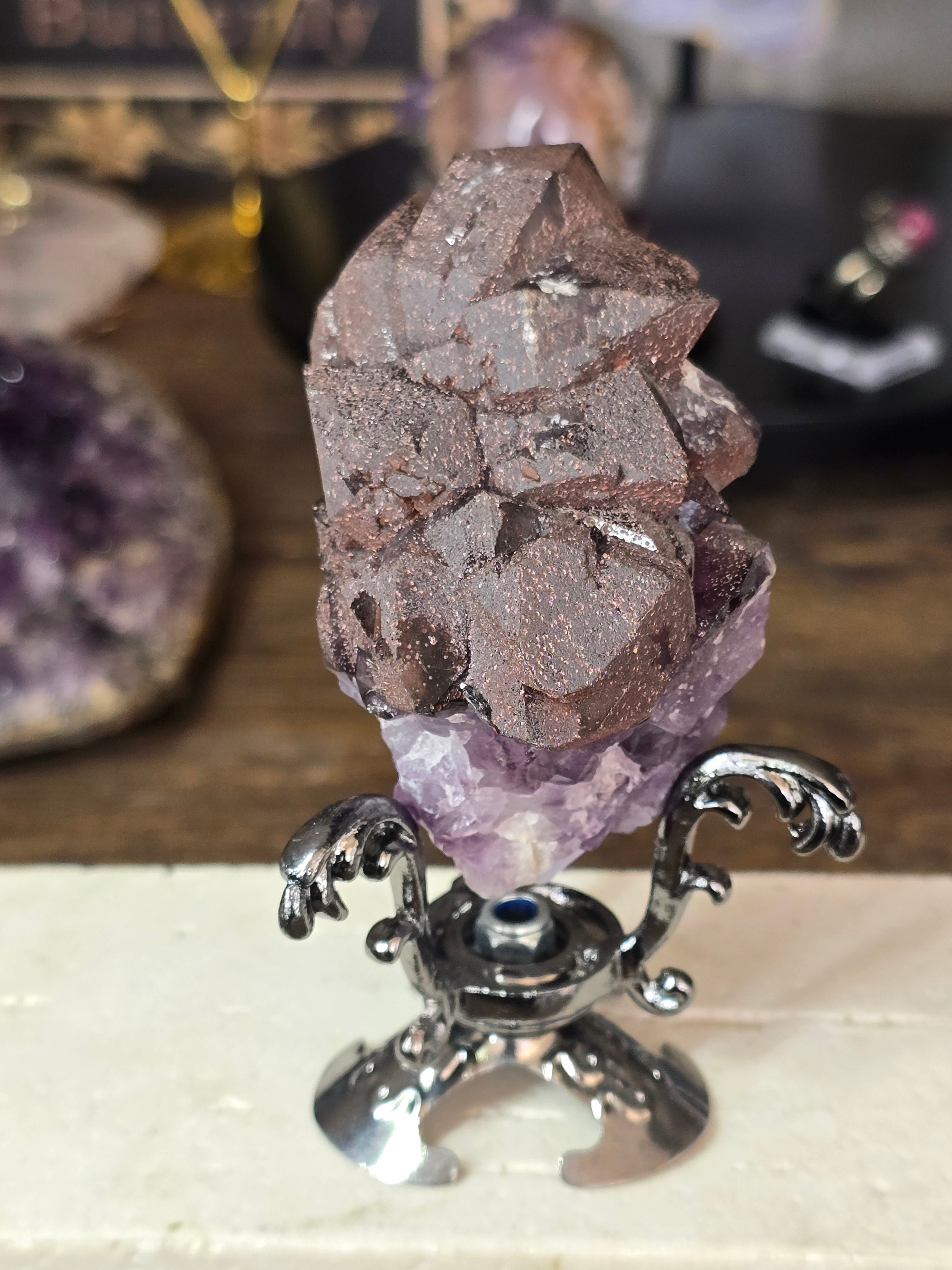 Australian Iron Coated Amethyst Specimen