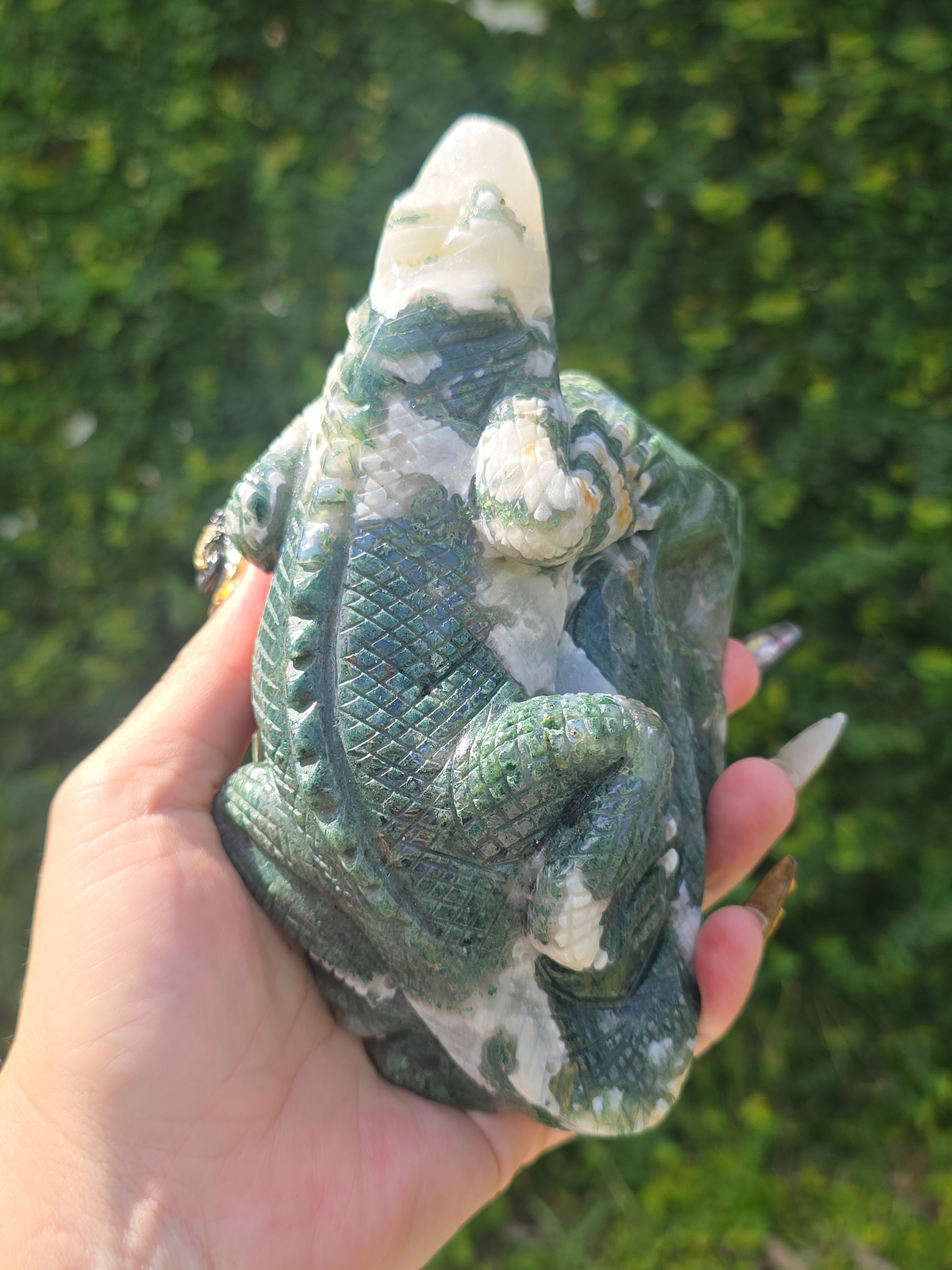 Moss Agate Lizard #2