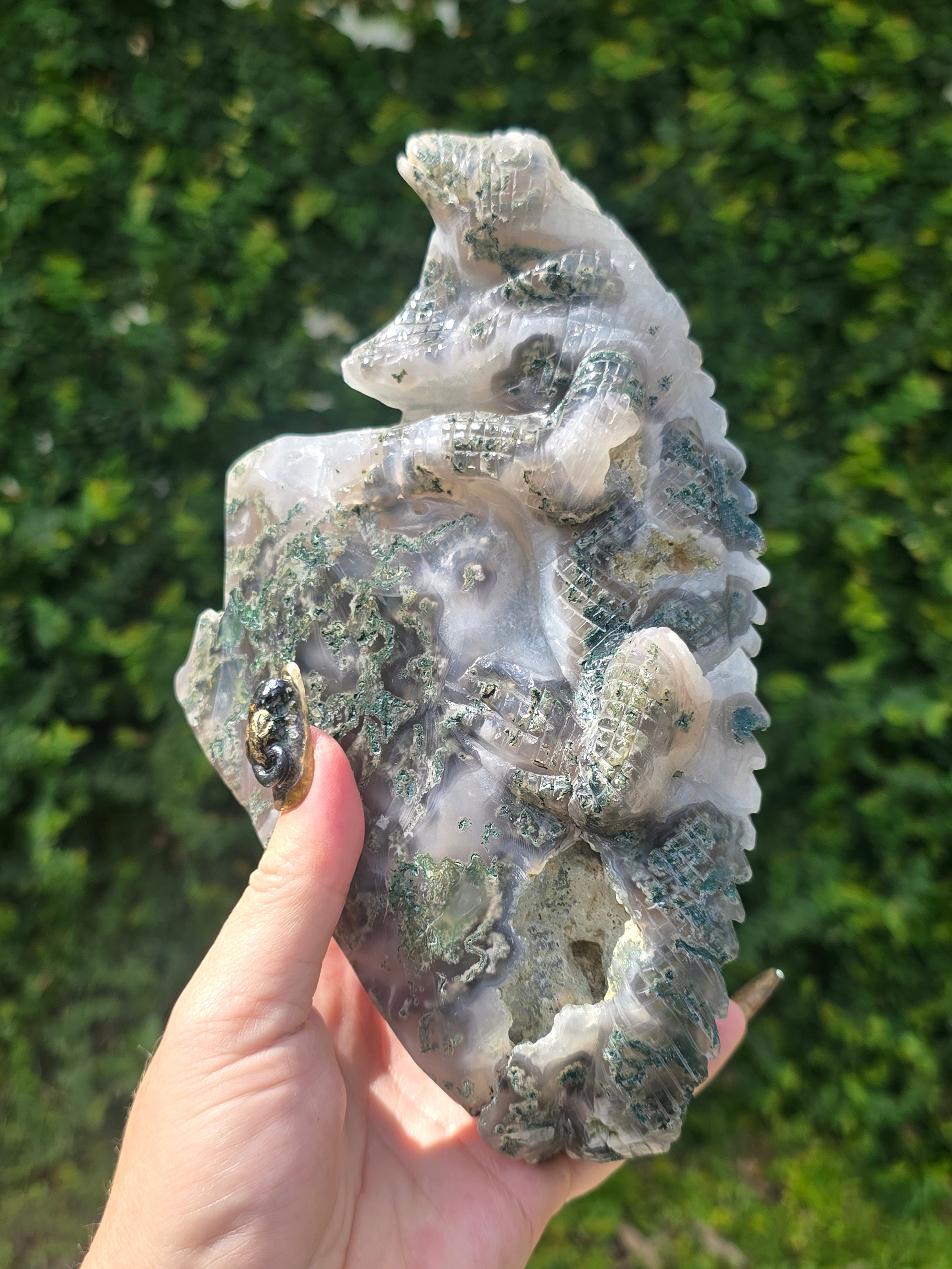 Moss Agate Lizard #3