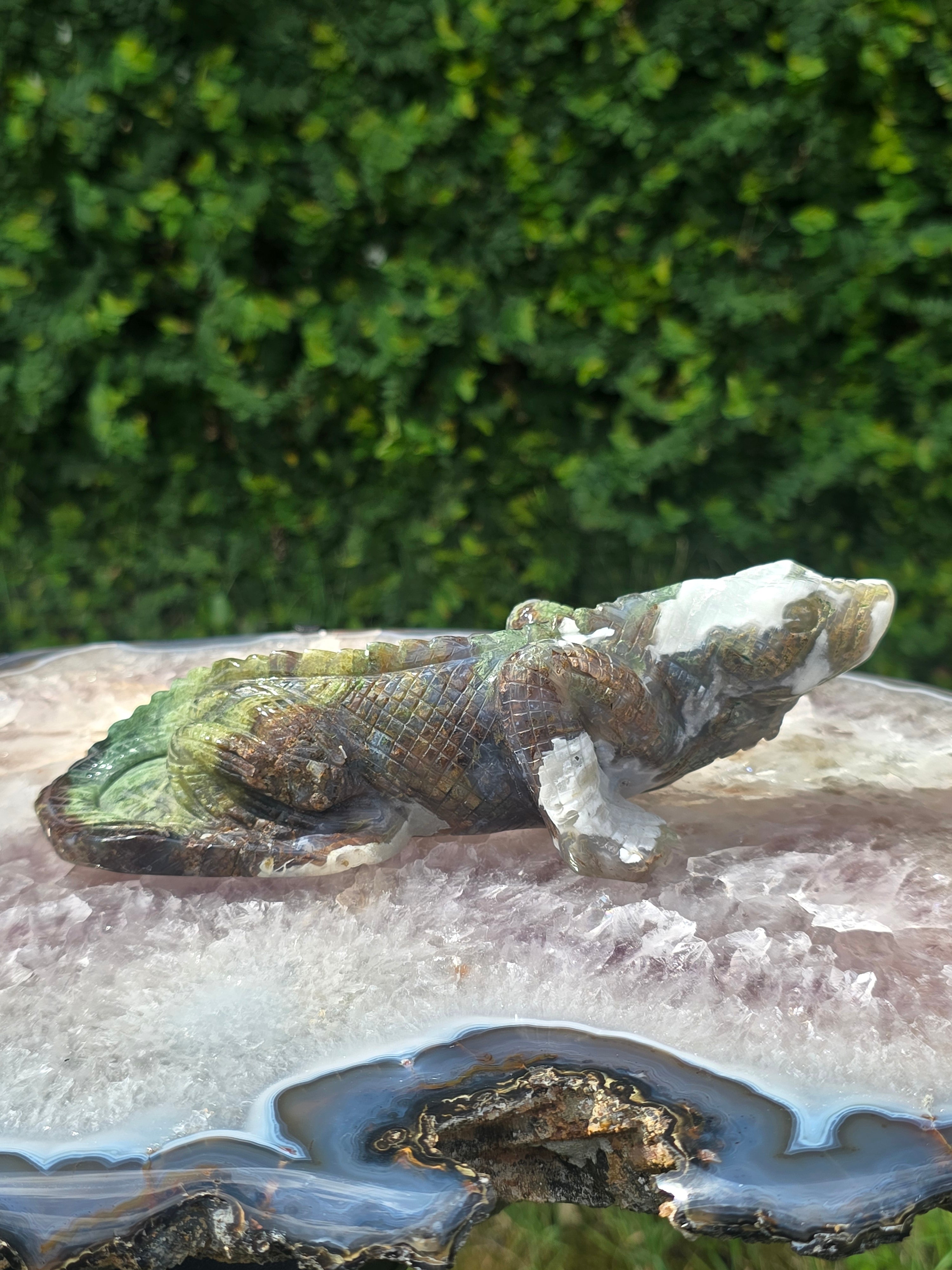 Moss Agate Lizard #4