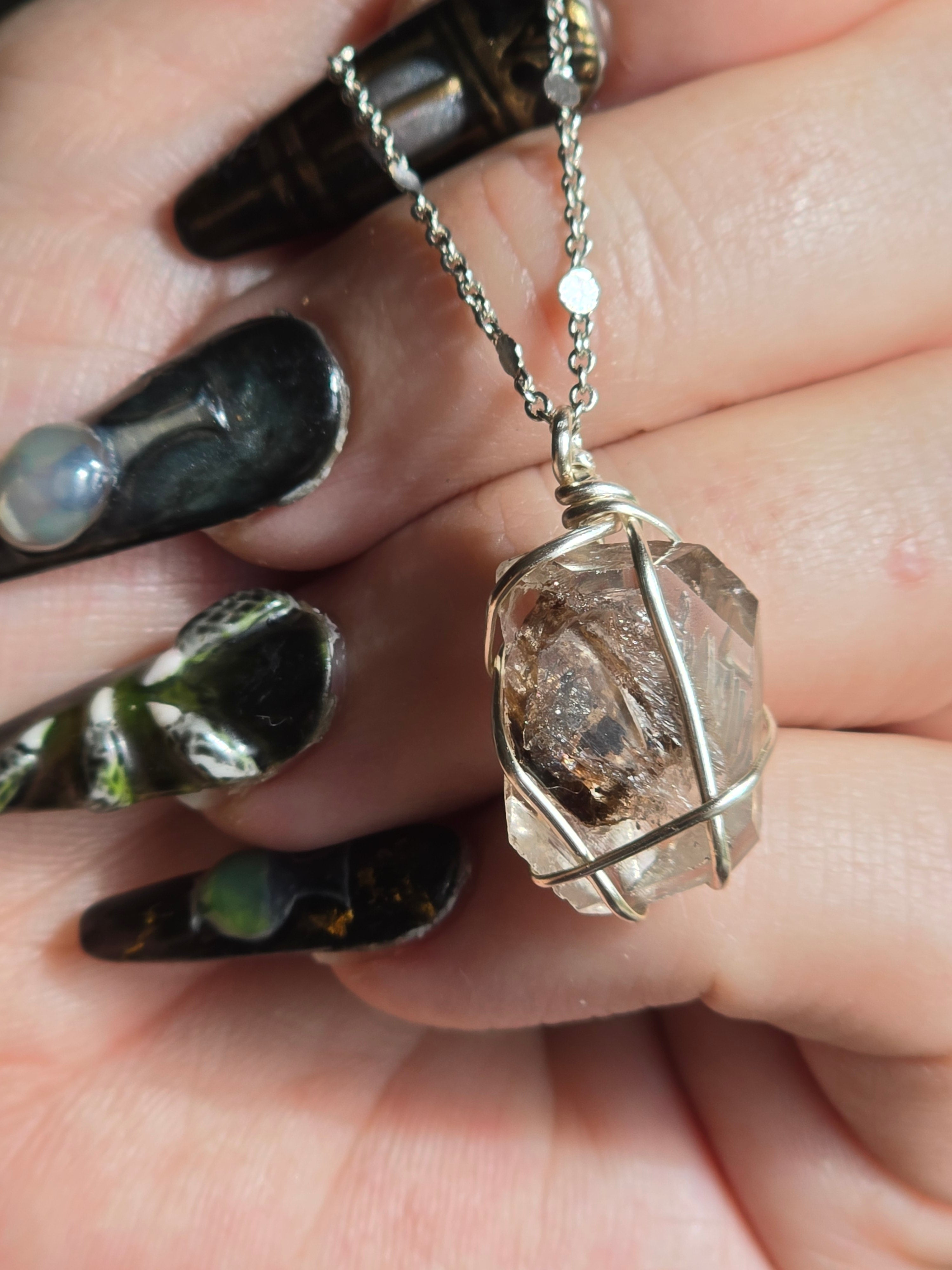 Phantom Inclusion Pakimer Diamond Necklace