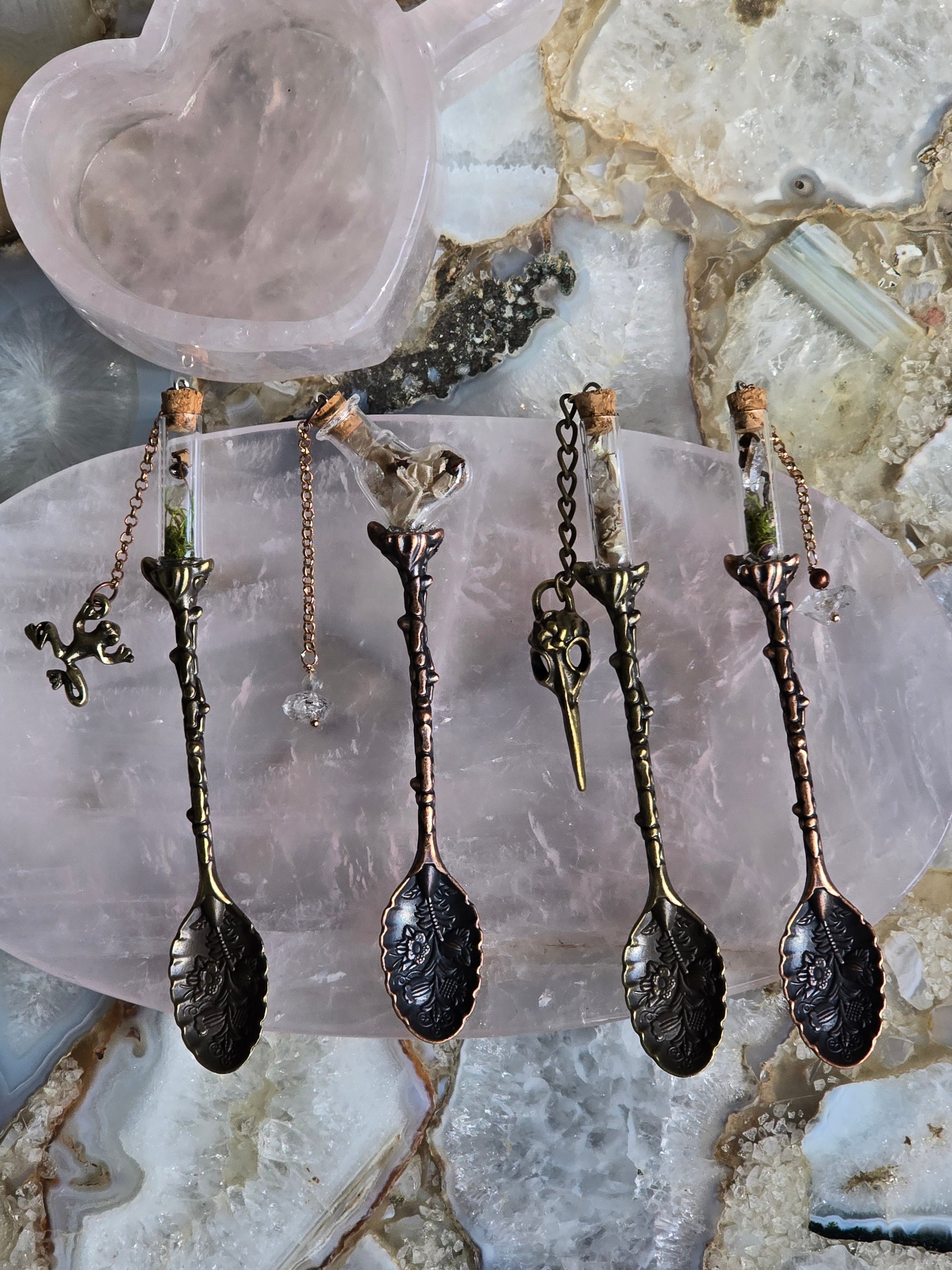 Forest Floor Teaspoons - Brass & Copper