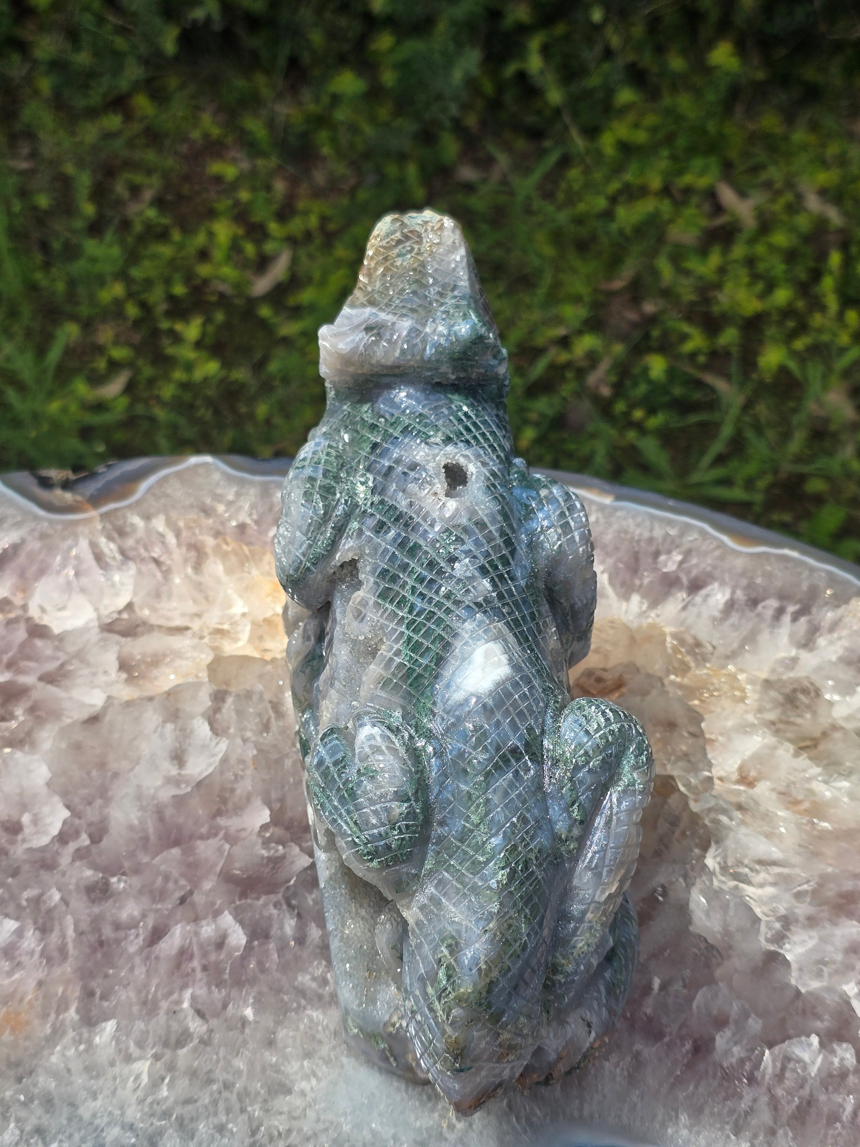 Moss Agate Lizard #10