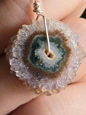 Amethyst Stalactite Silver Necklace