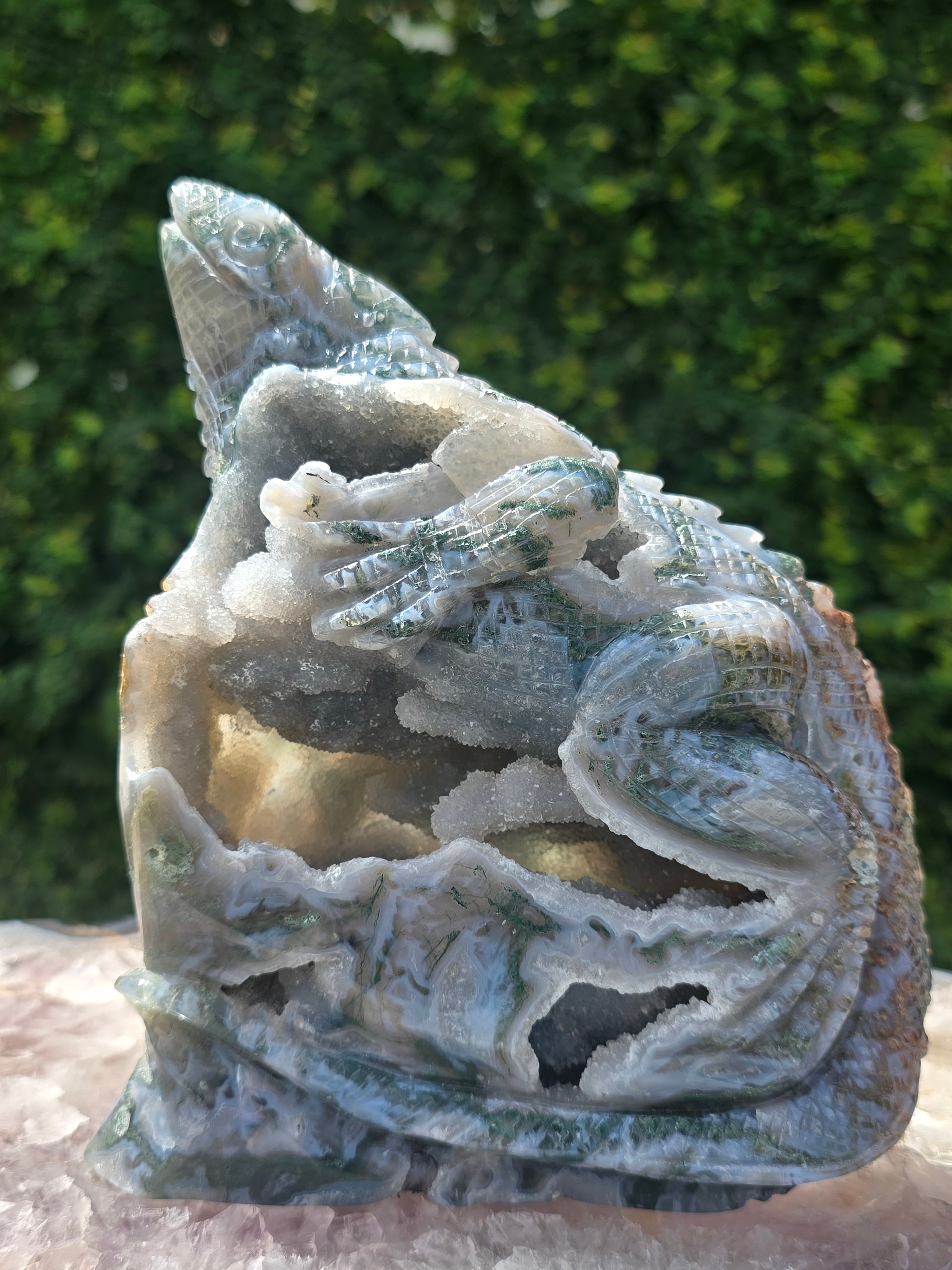 Moss Agate Lizard #12