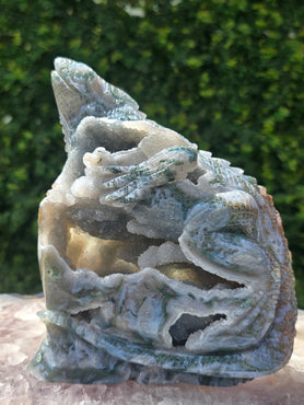 Moss Agate Lizard #12