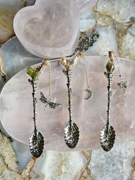 Forest Floor Teaspoons - Silver