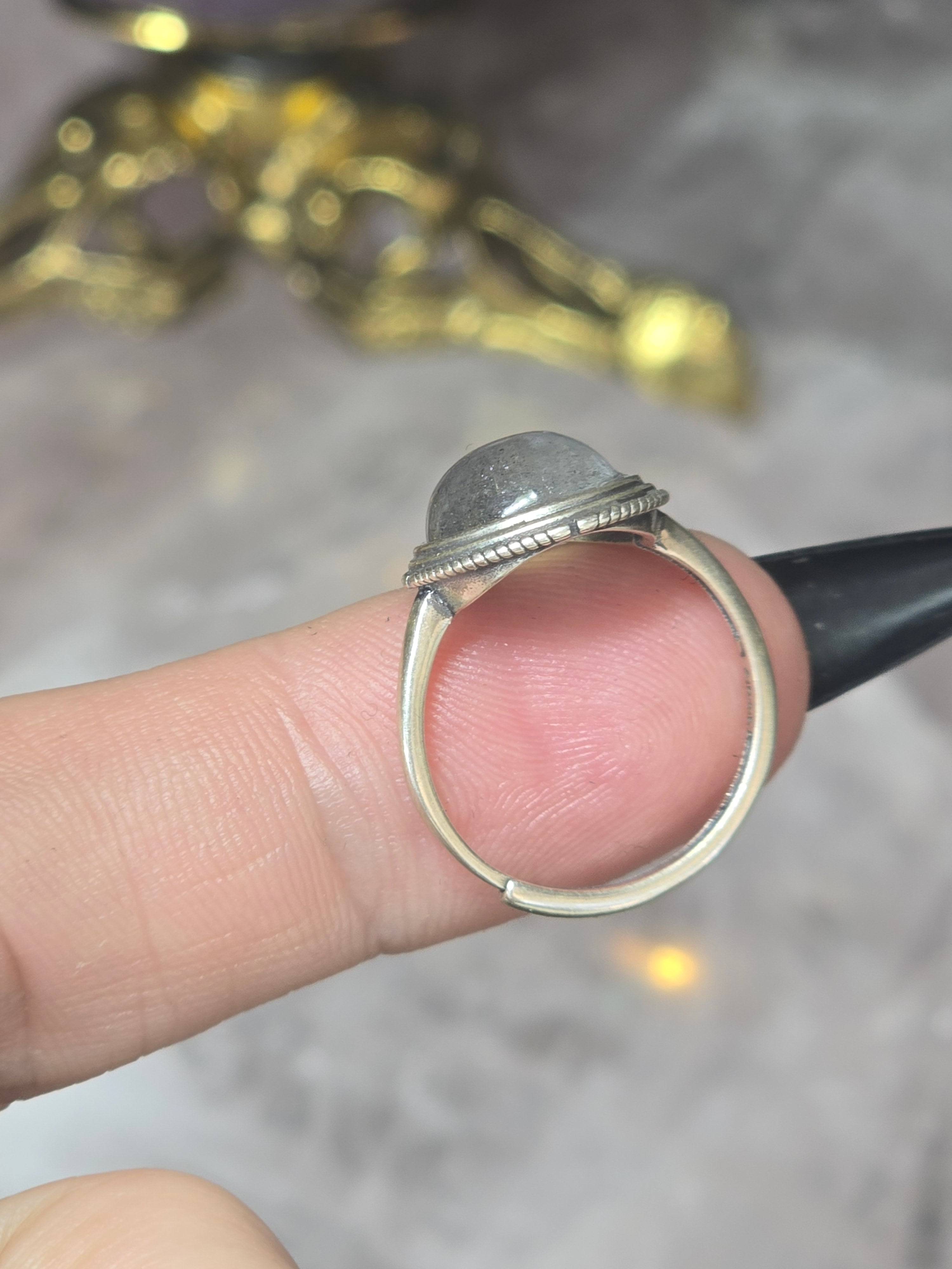 Labradorite Adustable Ring | Sterling Silver