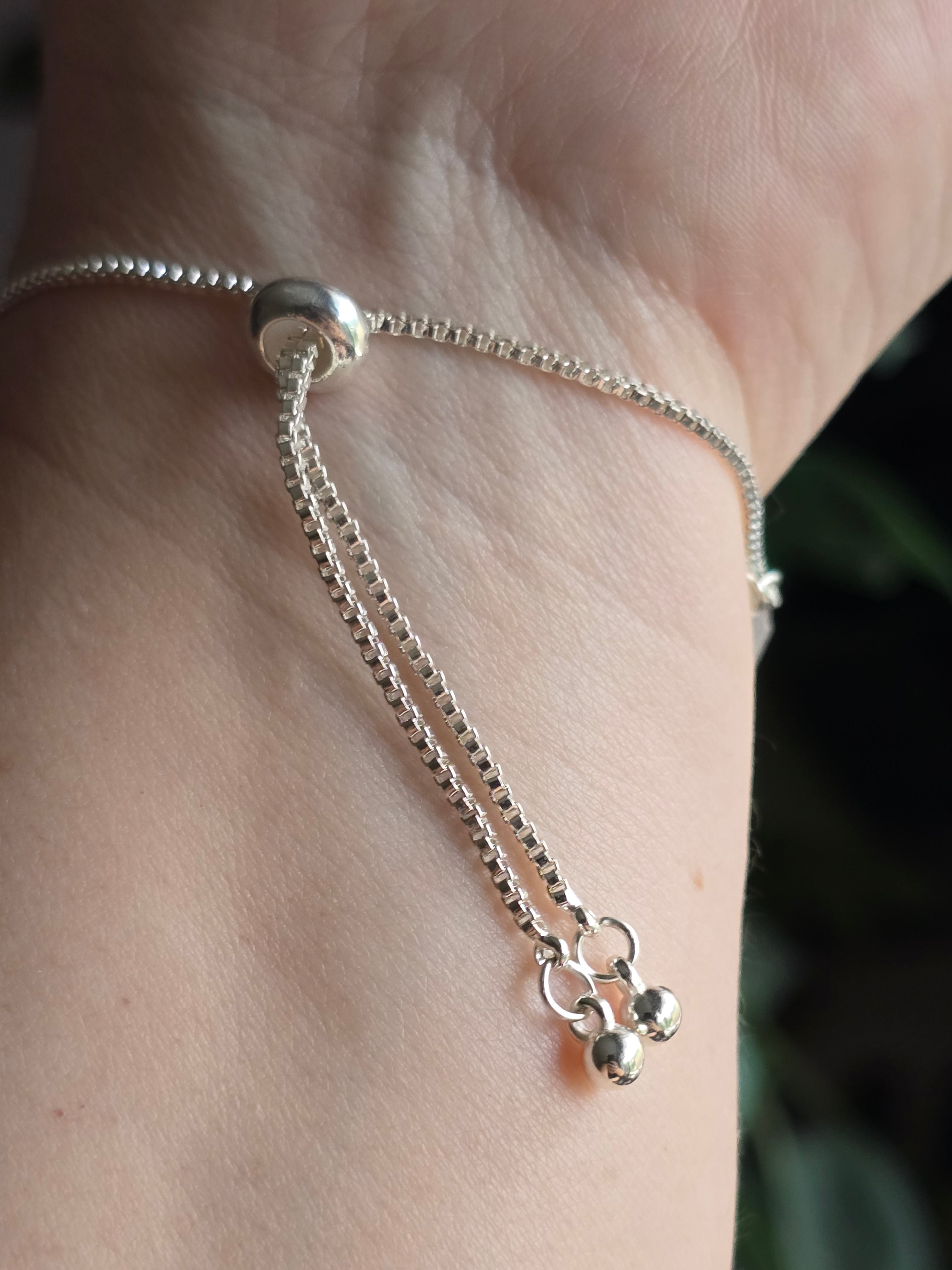 Herkimer Diamond Adjustable Bracelet | Silver