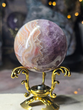 Amethyst & Mexican Agate Sphere #8