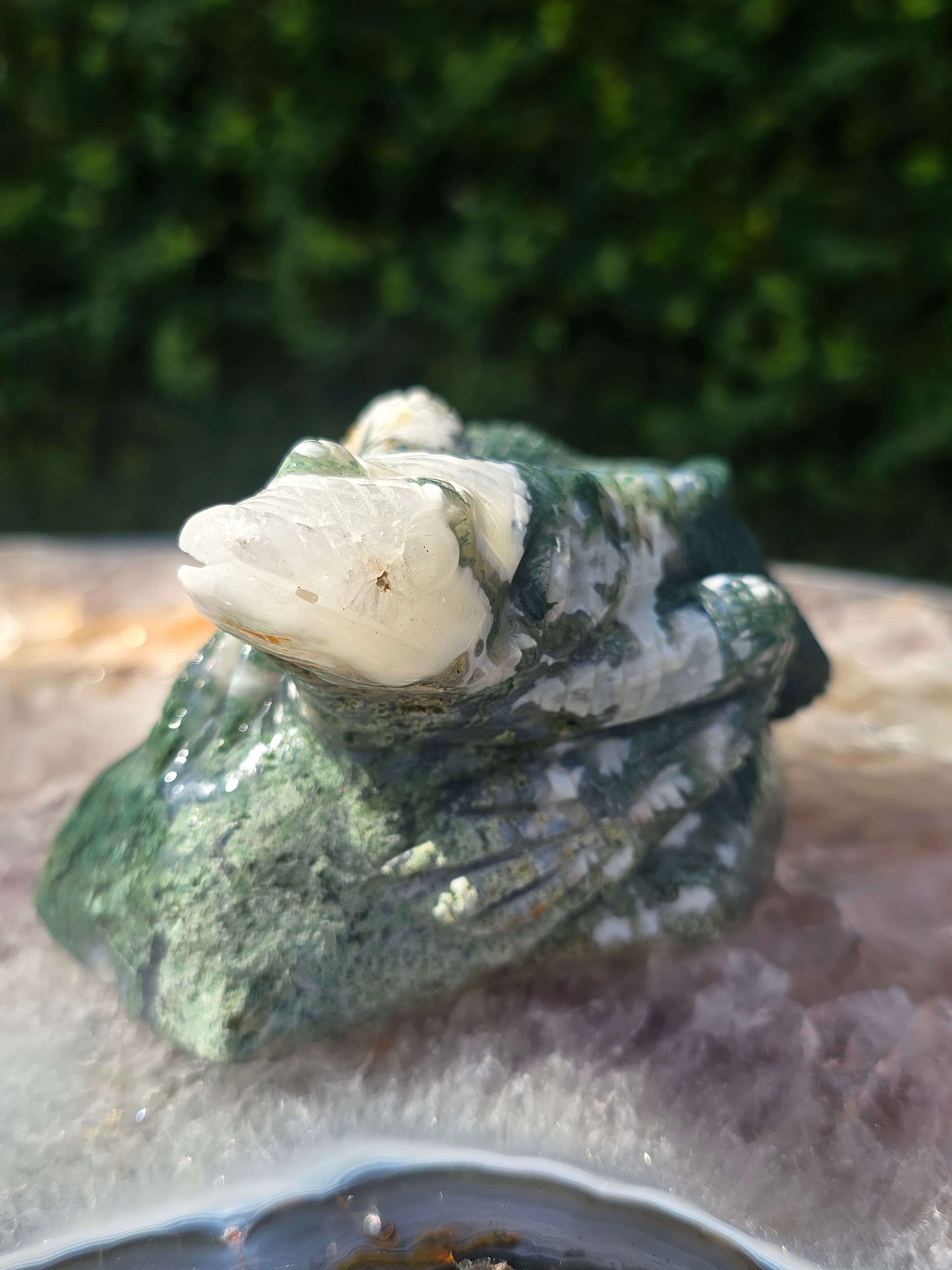 Moss Agate Lizard #2