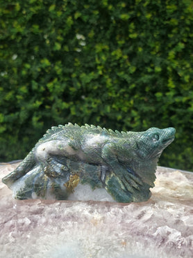 Moss Agate Lizard #7