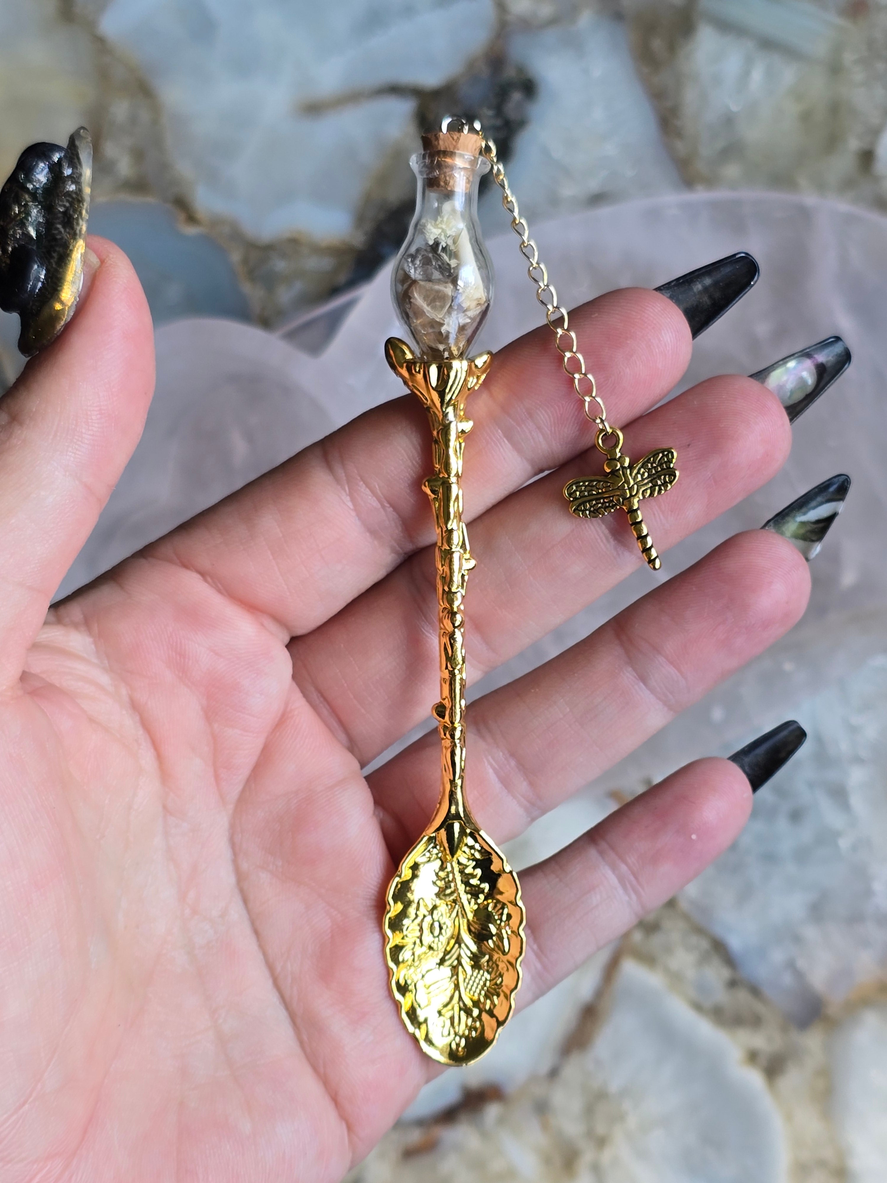 Forest Floor Teaspoons - Gold