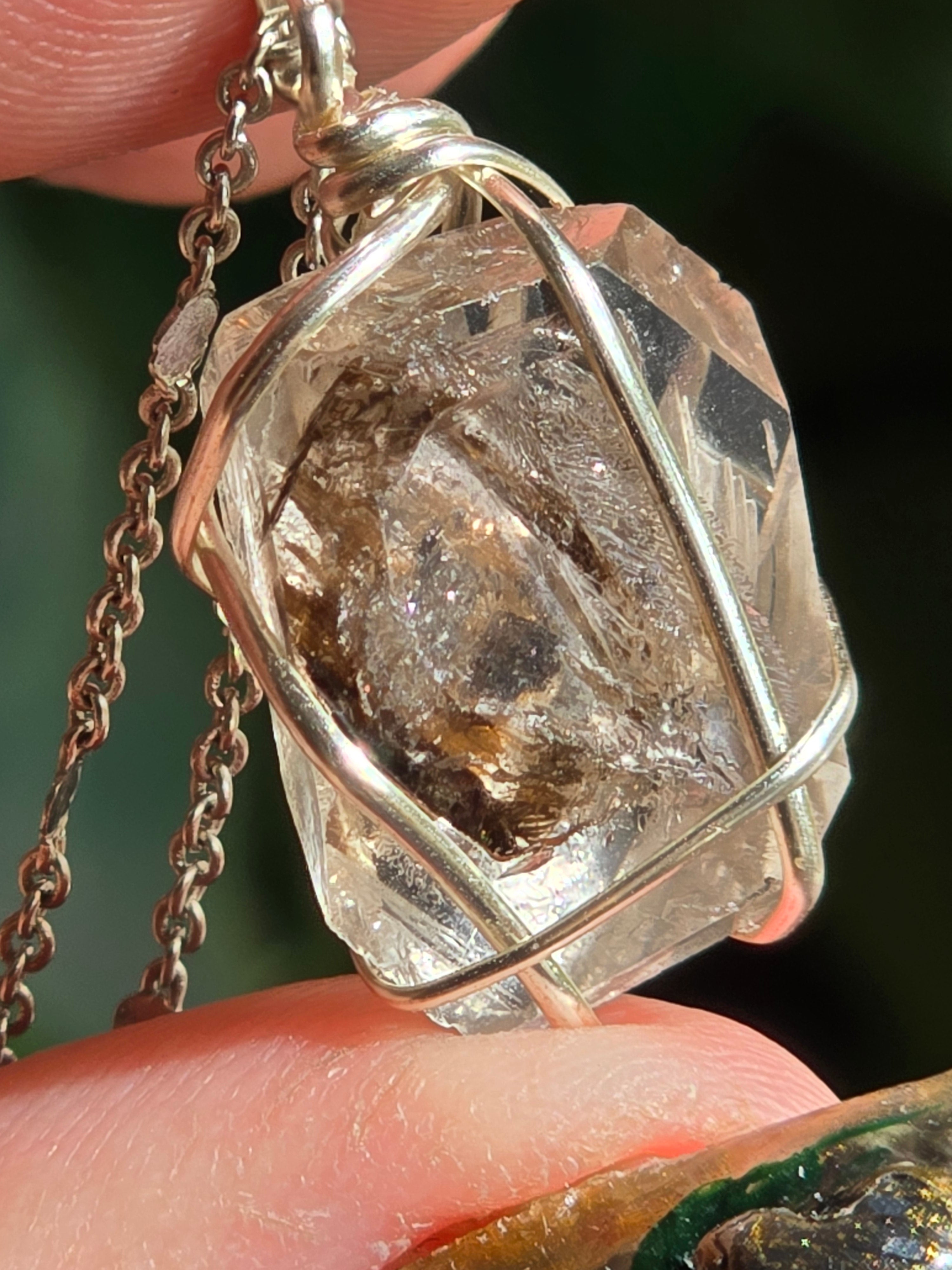 Phantom Inclusion Pakimer Diamond Necklace