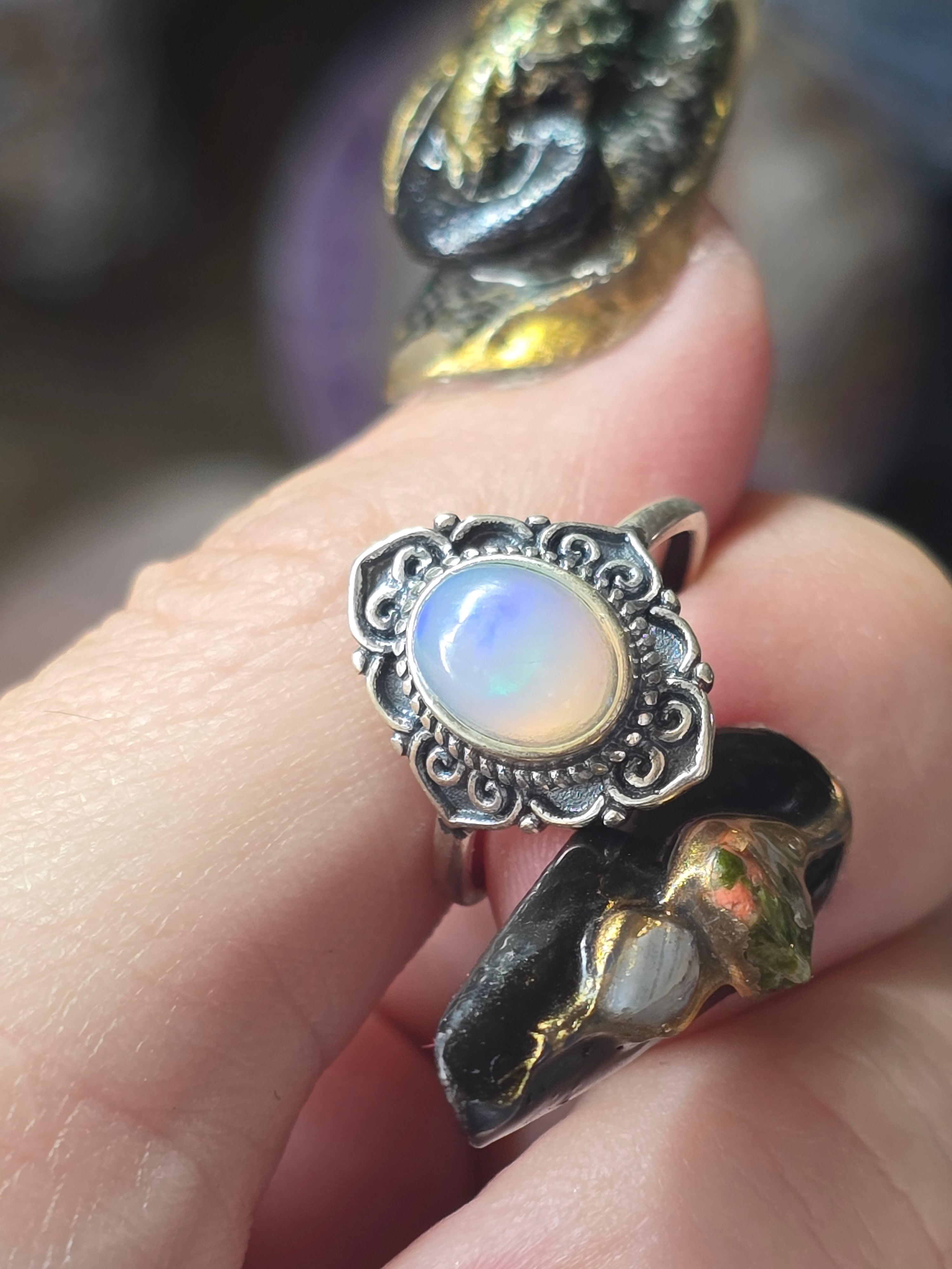 Ethiopian Opal Adustable Sterling Silver