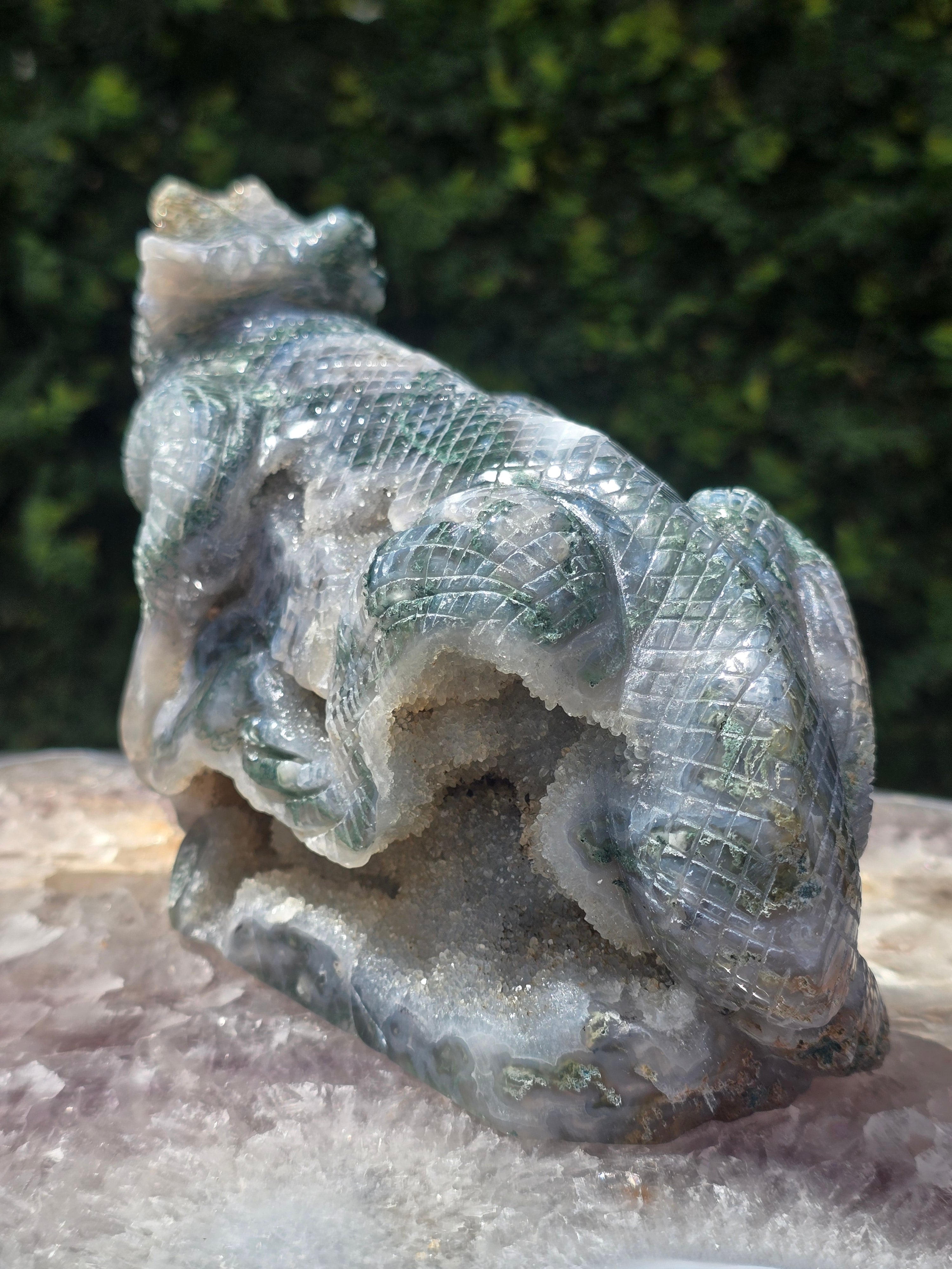 Moss Agate Lizard #10